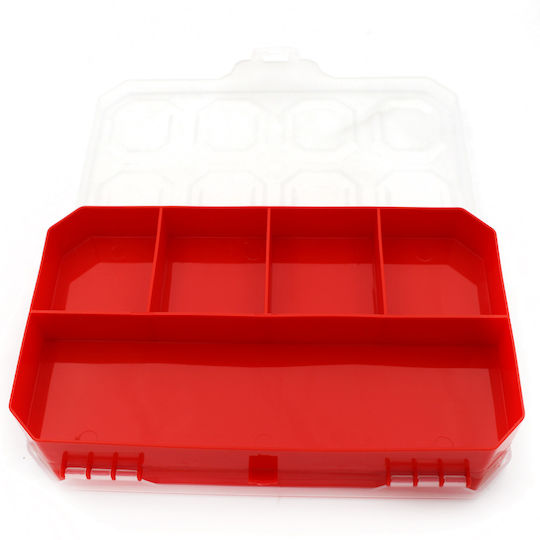 Organizator pentru Compartimentul de Unelte 10 Locuri Roșie 23x12.5x5cm.