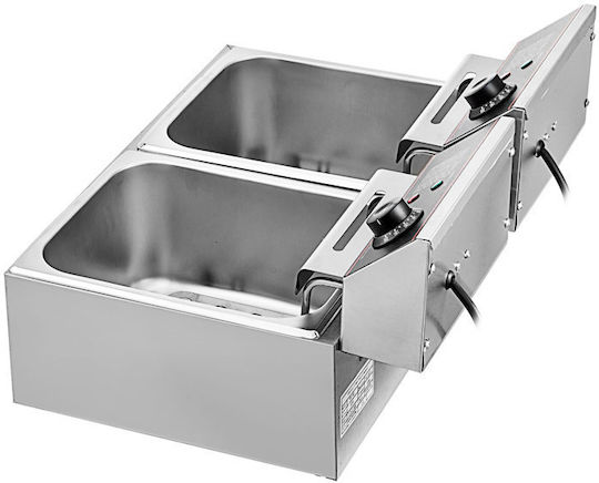 Vevor Electric Fryer Double 5kW Capacity 2x6lt