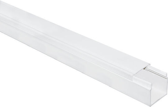 Aca Canal de Cablu cu suport perforat din Plastic Alb 2m