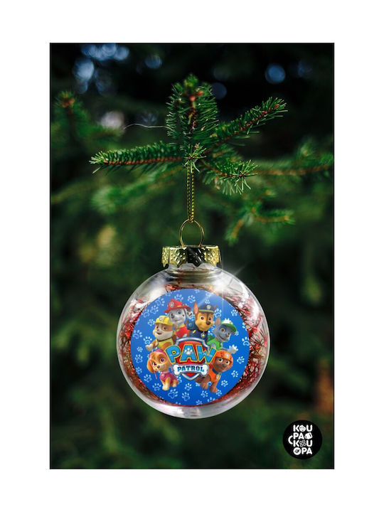 Christmas Plastic Ball Ornament Transparent 8cm