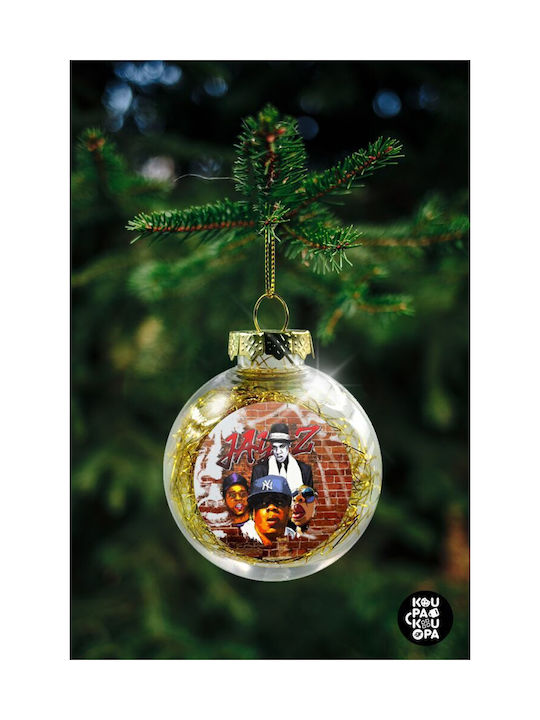 Christmas Plastic Ball Ornament Transparent 8cm