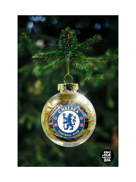 Christmas Plastic Ball Ornament Transparent 8cm