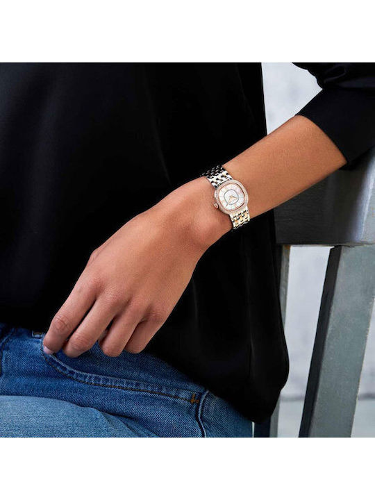 Cerruti Gresta Crystals Ceas de Damă cu Rose Gold Brățară Metalică
