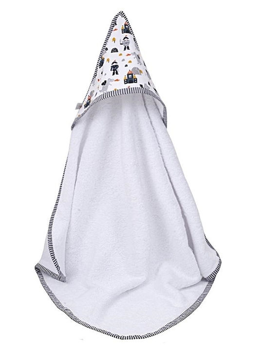 Karfitsomenos Gatos Baby Bath Towel Hooded 75x75cm