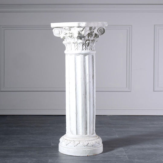 Supergreens Supergreens Ανθοστήλη Τσιμεντένια Μπεζ 28x28x80εκ.
