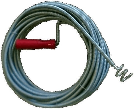 Techboss Șarpe de instalator 10m x 9mm Desfundări de scurgere din oțel 10m cu Grosime Maximă de Deblocare 9mm