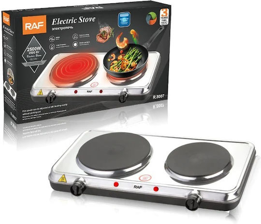 Raf Enamel Countertop Double Burner Blue