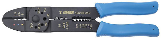 Unior Cable Stripper Pliers with Cutter and 240mm Length Terminal Crimping Tool