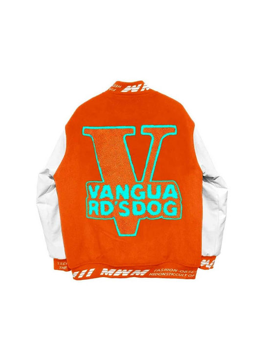 Mod Wave Movement Jacket Bomber Orange