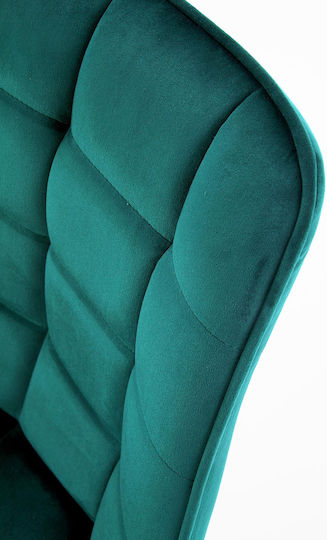 K332 Καρέκλα Τραπεζαρίας Βελούδινη Turquoise 46x61x84εκ.