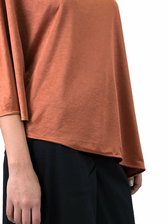Γυναικεία Μπλούζα Off-Shoulder με έναν Ώμο Πορτοκαλί