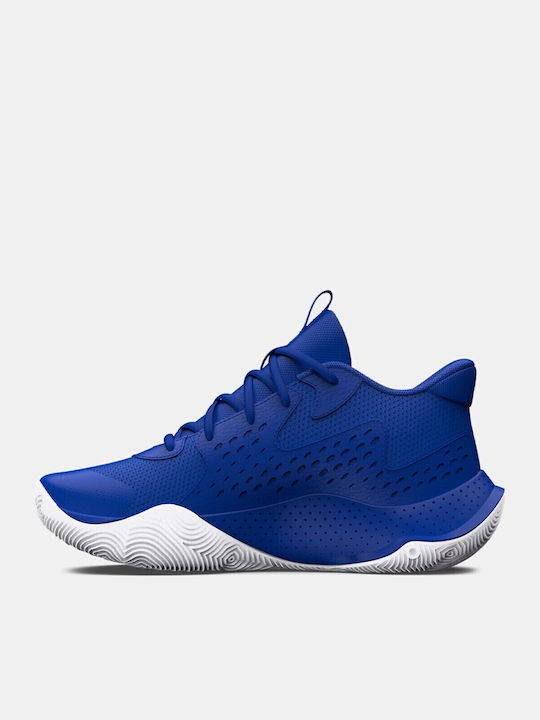 Gs Jet '23 Kids Sports Shoes Basketball with Laces Blue