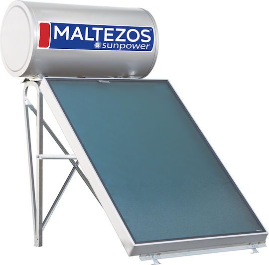 Maltezos Solar-Warmwasserbereiter 160Es Glas Doppelte Energie 2.6qm Auswahl
