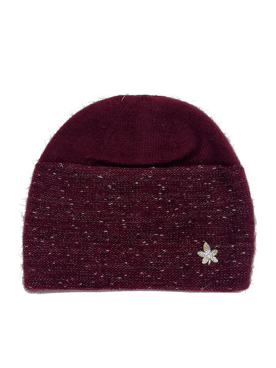 Beanie Frauen Beanie Gestrickt in Rot Farbe