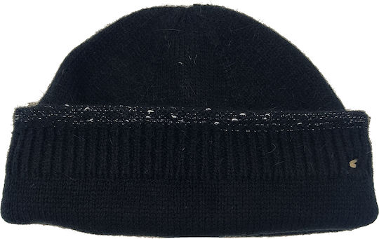 Knitted Beanie Cap Black