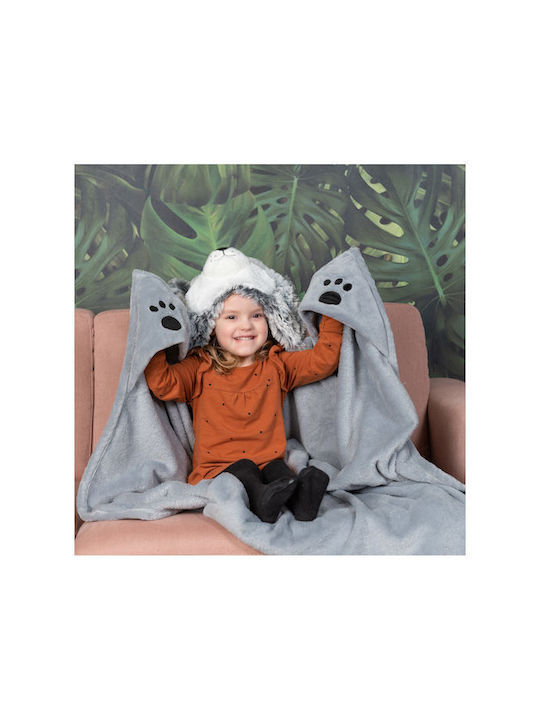 Noxxiez Комплект за деца Fleece 130x130бр Gray