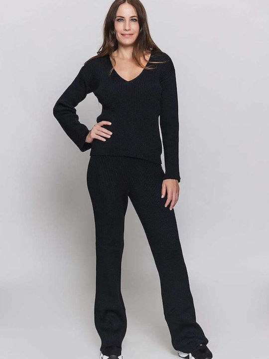 Christelle Nima Knitted Trousers Negru 22.4000CN