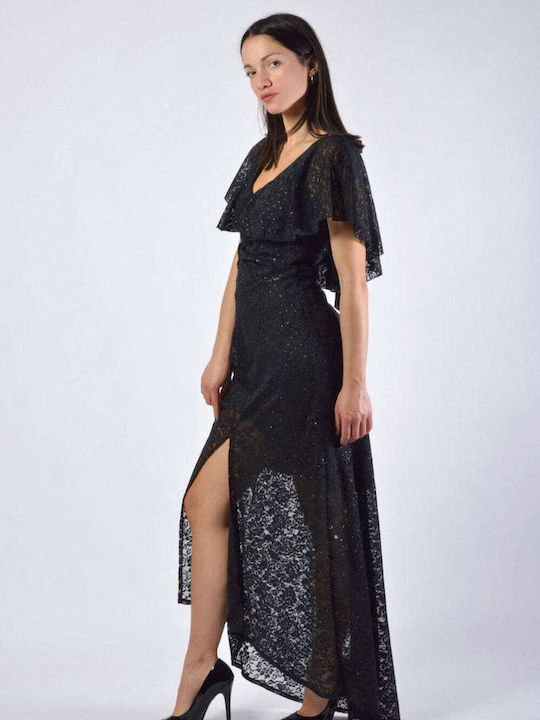 SI BELLE LONG EVENING DRESS MADE OF LACE