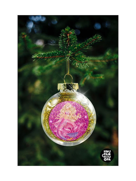 Christmas Plastic Ball Ornament Transparent 8cm