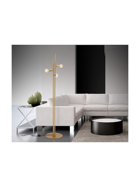 Luma Floor Lamp with Socket for Bulb E27 Copper