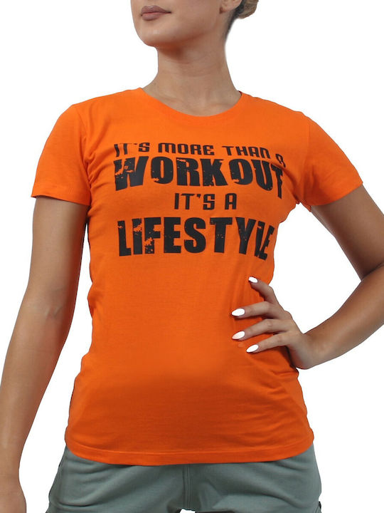 H&S Women's T-shirt Polka Dot orange