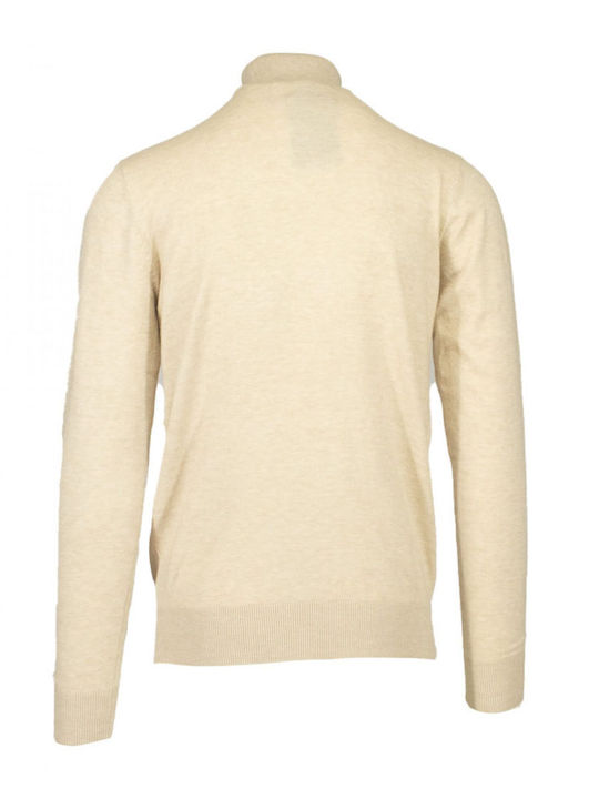 Explorer Men's Long Sleeve Sweater Turtleneck Ecru