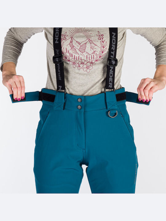 Northfinder NO-4896SNW-526 Γυναικείο Παντελόνι Σκι & Snowboard Soft Shell Μαύρο
