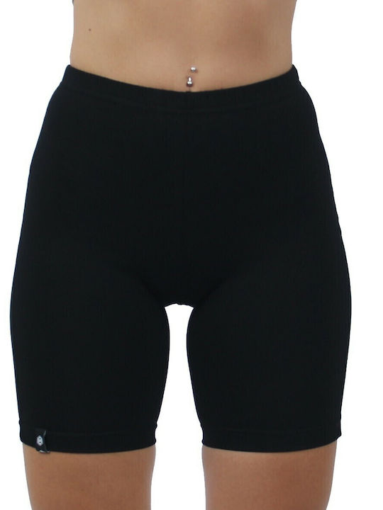 Women's Training Legging Shorts Push Up Black