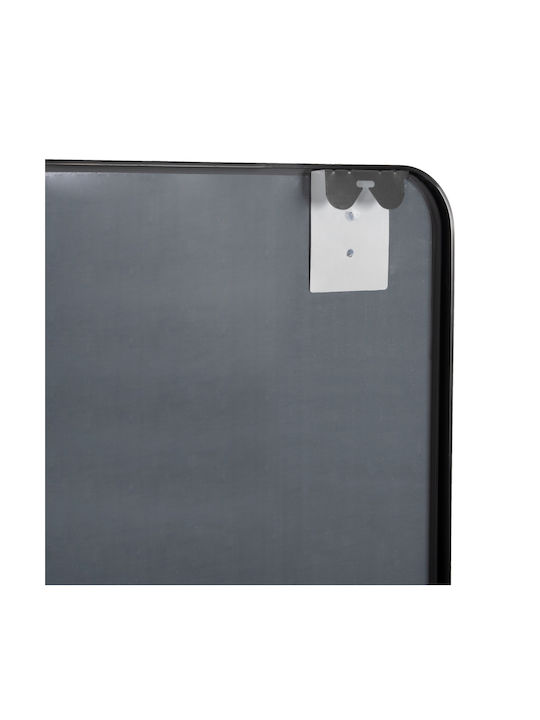 HomeMarkt Wall Mirror with Black Metallic Frame 80x60cm 1pcs