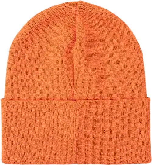 Beanie Γυναικείος Σκούφος Πλεκτός σε Πορτοκαλί χρώμα