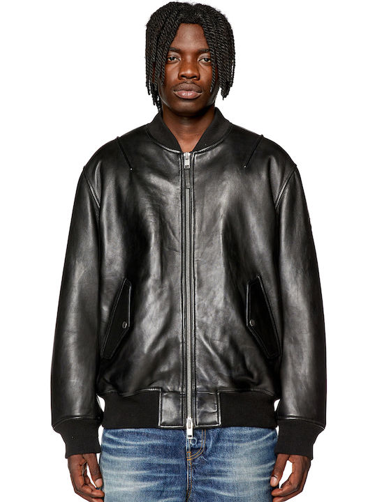 Leather Jacket Biker Black