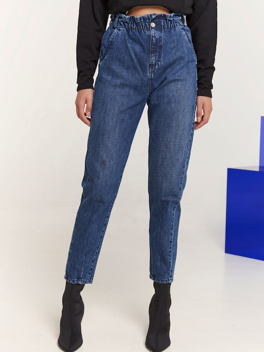 Edward Jeans Ψηλόμεσο Γυναικείο Jean Παντελόνι