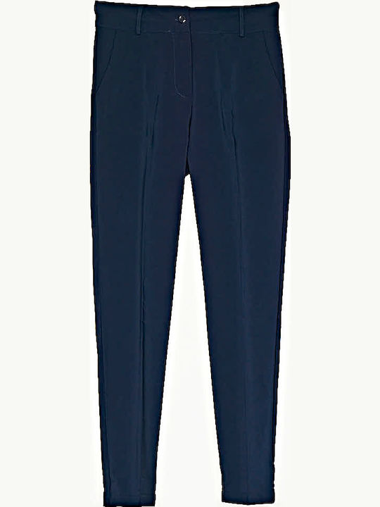 Damen Stoff Hose Blue