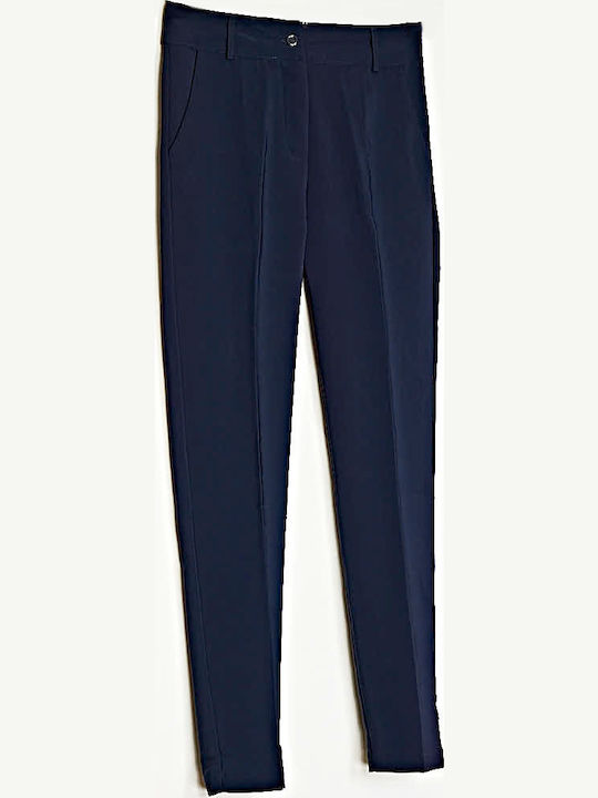 Damen Stoff Hose Blue