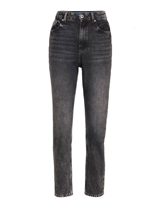 Karl Lagerfeld Women's Jean Trousers in Tapered Line Black