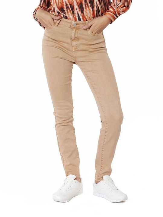 Esqualo Es Women's Fabric Trousers Beige