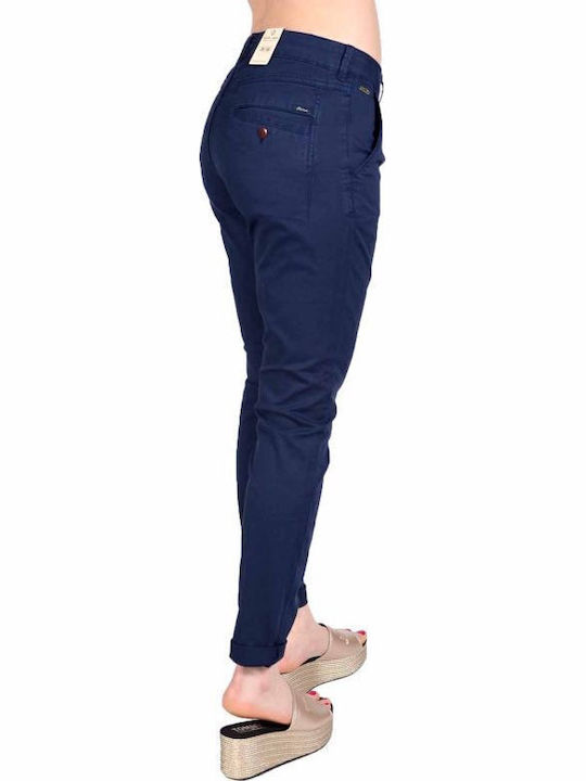 Dama Tesatura Pantaloni Albastru