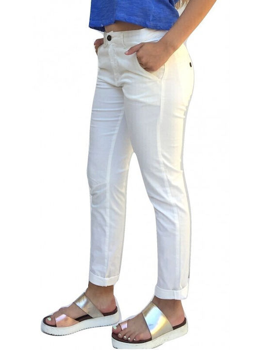 Cloe Damen Stoffhose Weiß