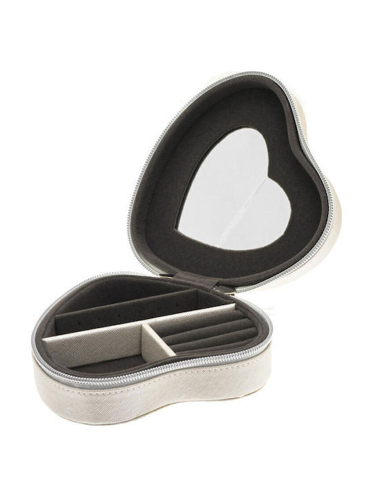 Davidts Κουτί Κοσμημάτων Ταξιδιού Μπεζ 14x5x14cm Davidts Κουτί Κοσμημάτων Ταξιδιού Μπεζ 14x5x14cm