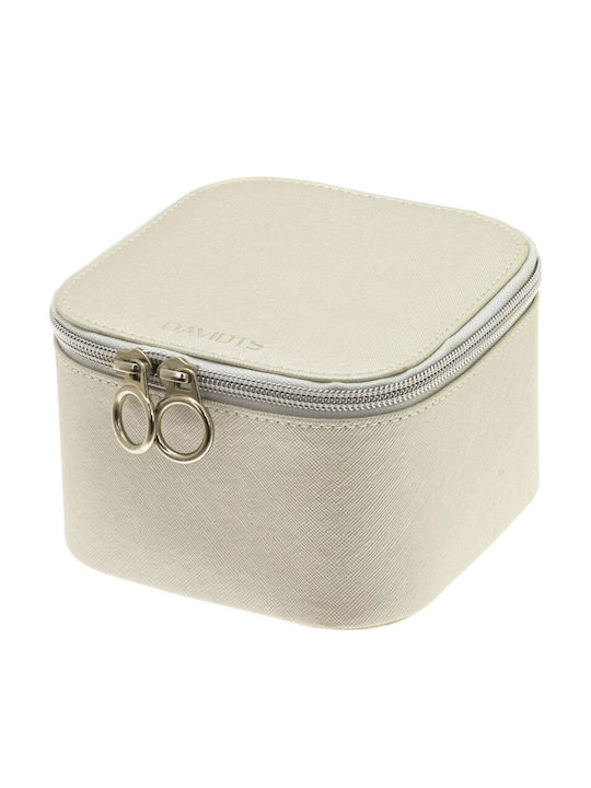 Davidts Κουτί Κοσμημάτων Ταξιδιού Μπεζ 14x9.5x14cm Davidts Κουτί Κοσμημάτων Ταξιδιού Μπεζ 14x9.5x14cm