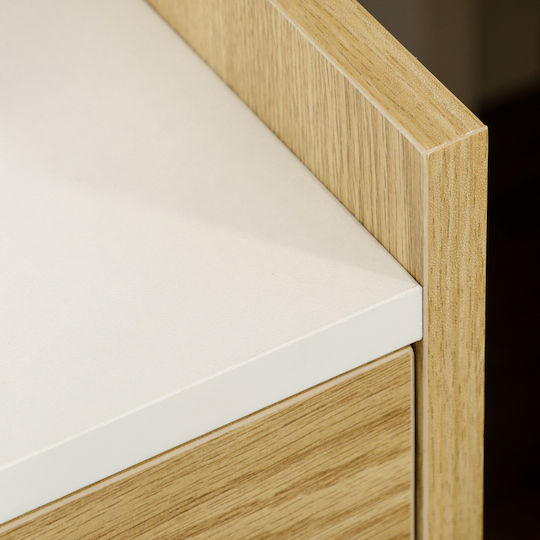 Nachttisch Beige 40x40x60cm
