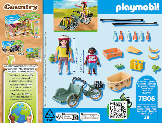 Playmobil Държава Селско Cargo Колело за 4-10 години
