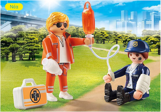 Playmobil Двойна опаковка Спасител и Полицай за 4-10 години