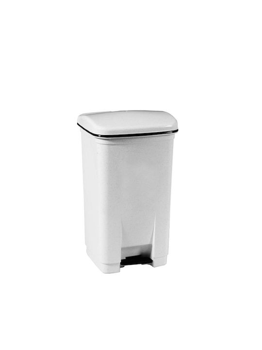 Viomes Plastic Waste Bin with Pedal Black 40lt