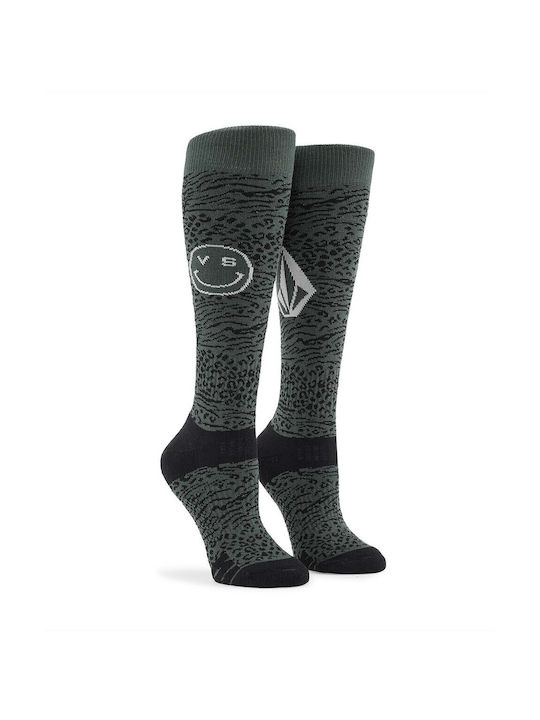 Volcom Eucalyptus Γυναικείες Κάλτσες Σκι & Snowboard Πράσινες 1 Ζεύγος