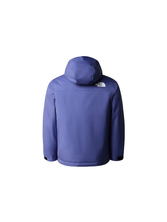 The North Face Waterproof Kids Casual Jacket Windproof with Hood Purple