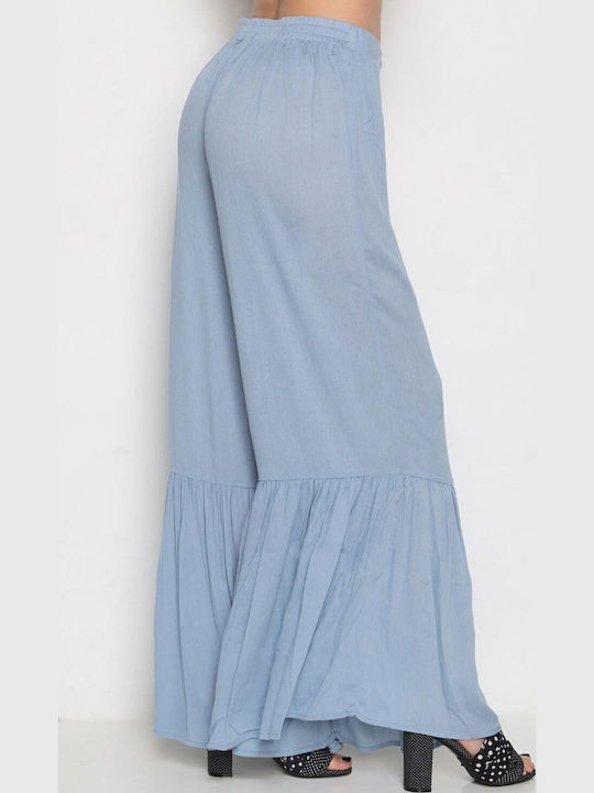 Damen Stoff Hose Blau