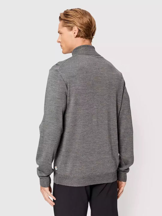 Casual Friday Herren Langarm-Pullover Rollkragen Gray