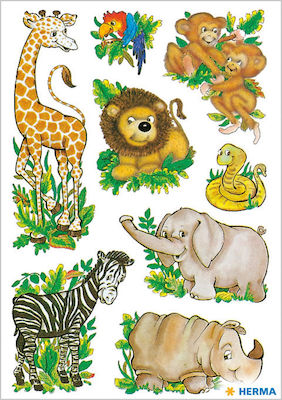 Herma Stickers Jungle Animals for Children 3++ Years