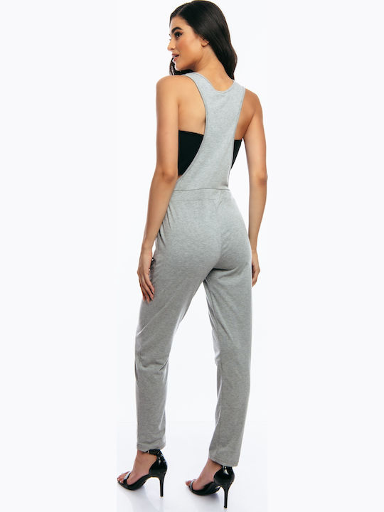 Women's Sleeveless One-piece Suit Gray